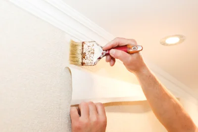 Pose de papier peint à Escaudes — revêtements muraux et toiles de verre
